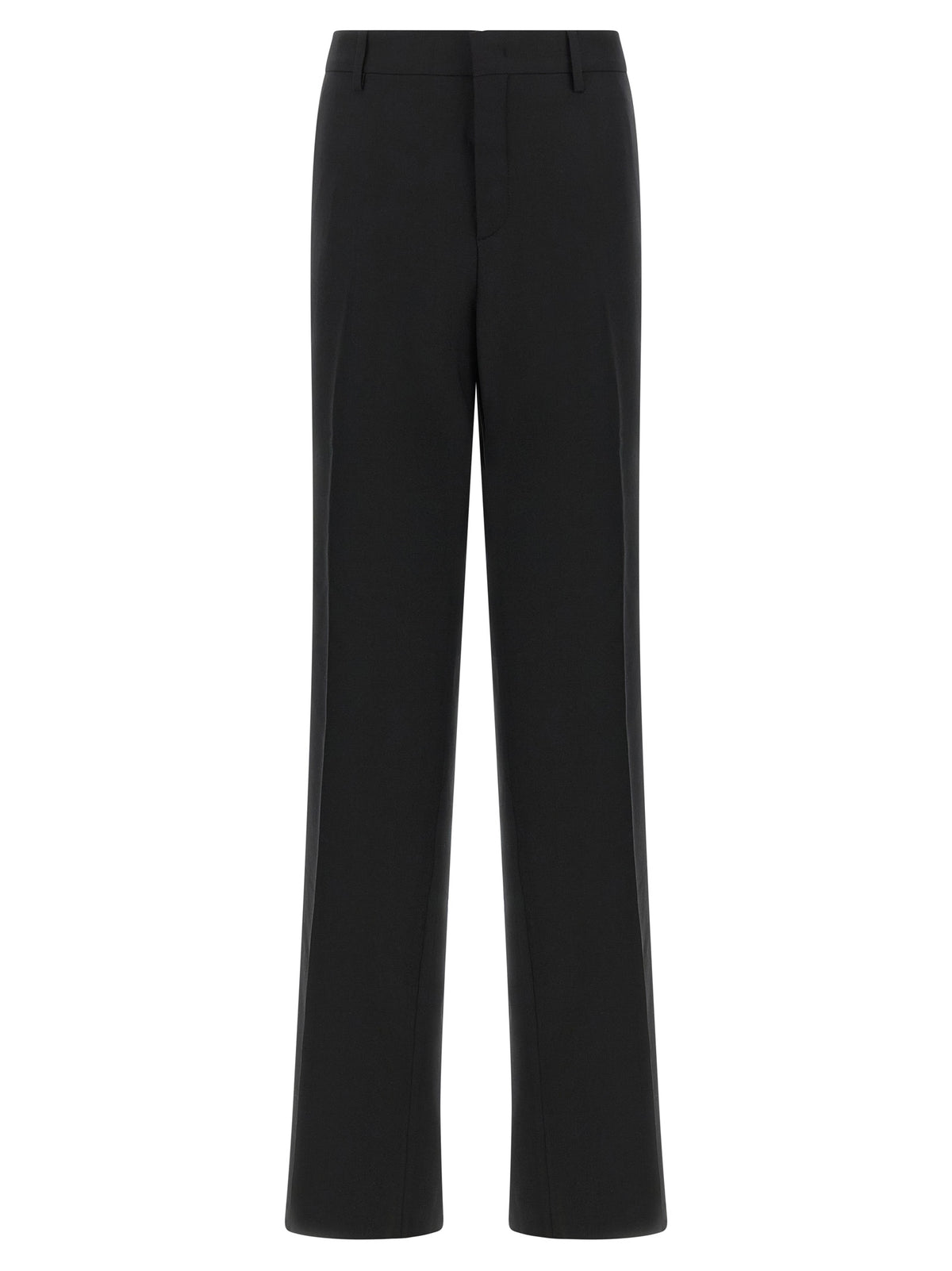 Tagliatore Black Polyester Dress Pants