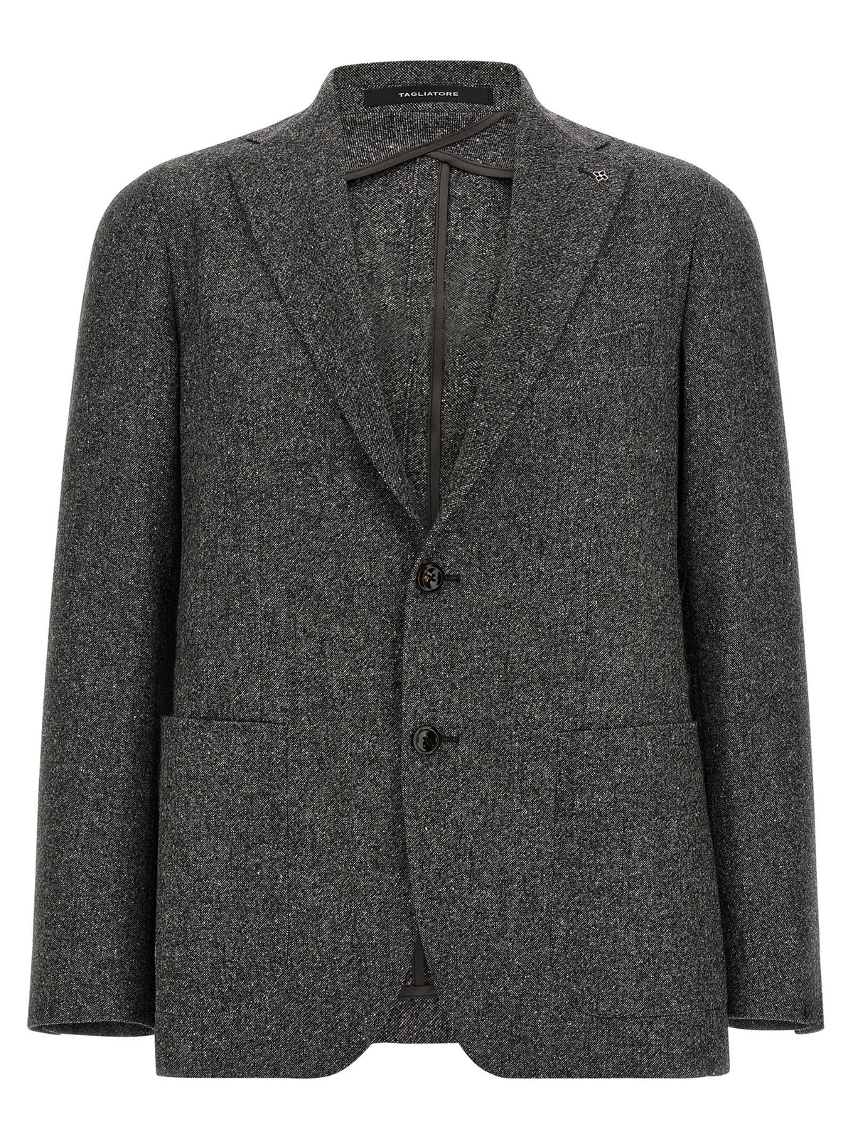 Tagliatore Gray Virgin Wool Blazer