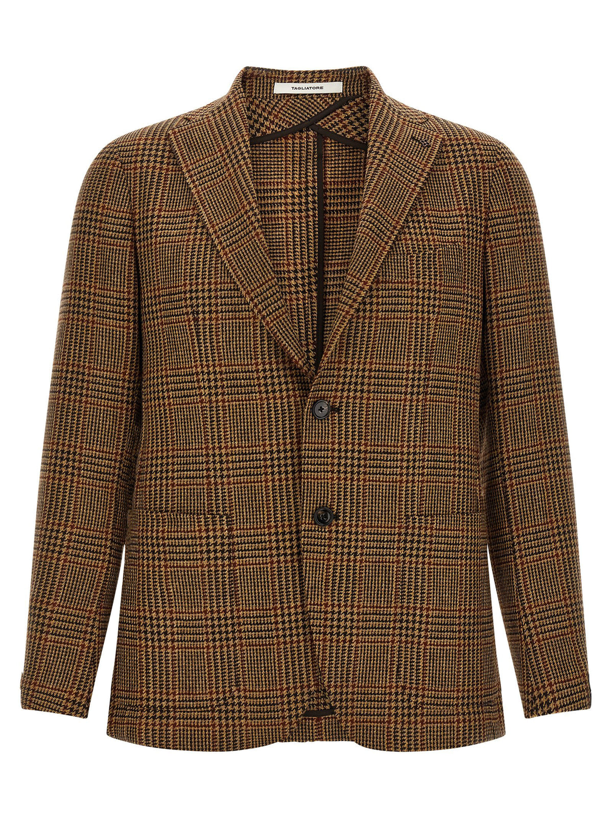 Tagliatore Brown Virgin Wool Blazer
