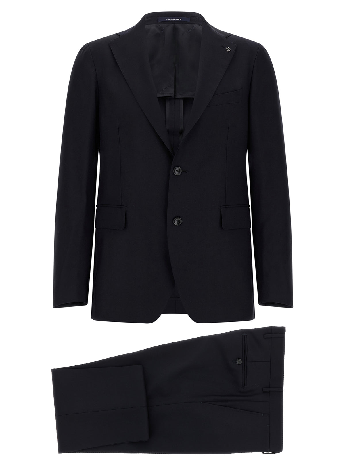 Tagliatore Blue Virgin Wool Two-Piece Suit