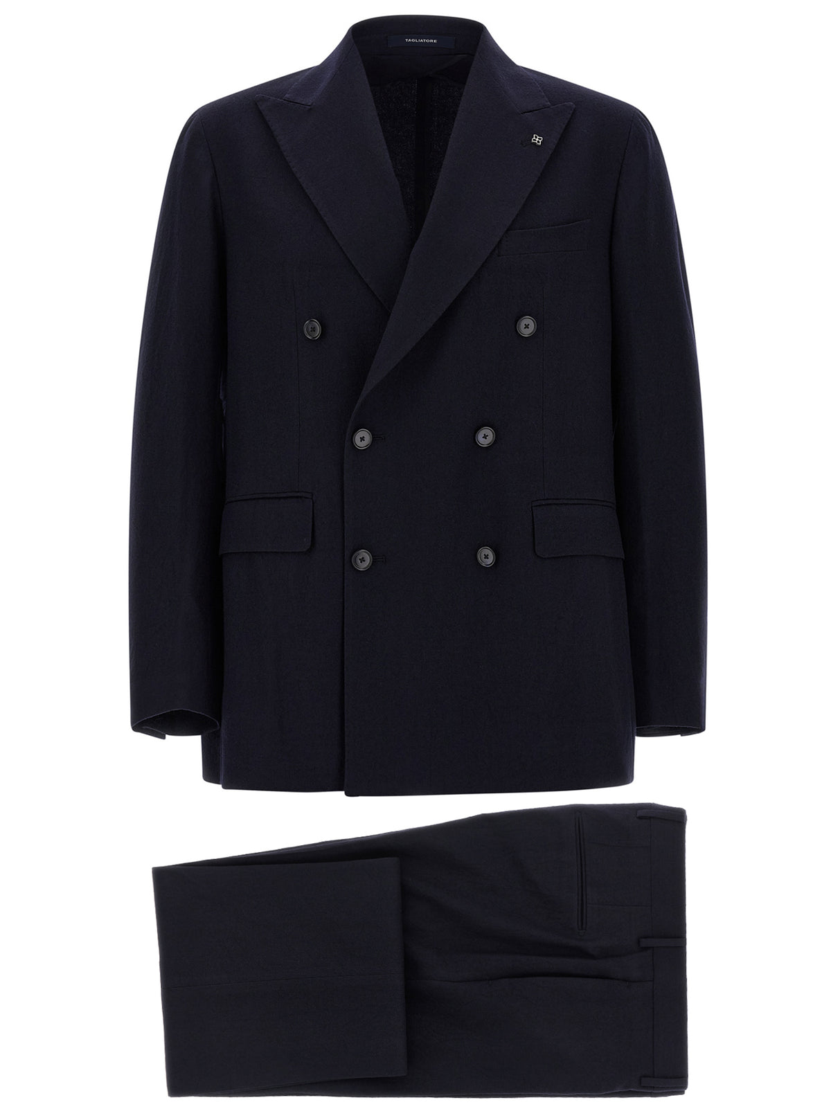 Tagliatore Blue Virgin Wool Two-Piece Suit