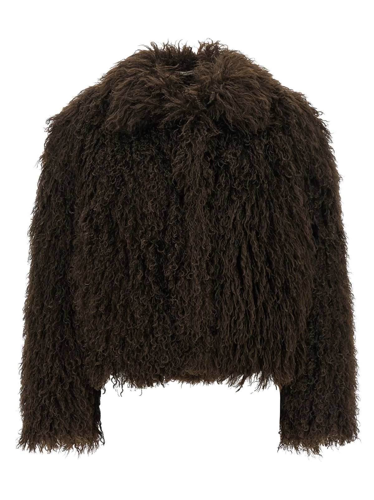 Tagliatore Brown Polyester Full-Length Jacket