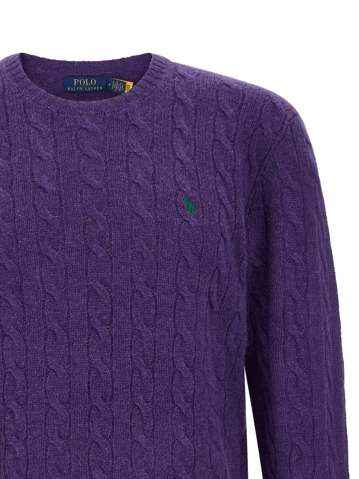 Polo Ralph Lauren Purple Wool Cardigan