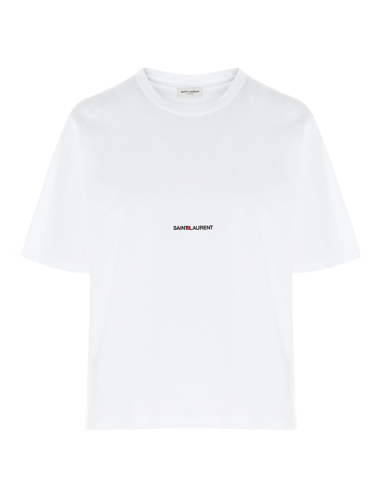 Saint Laurent White Cotton T-Shirt