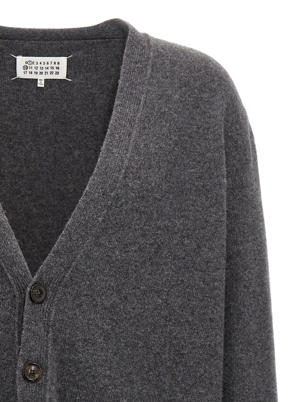 Maison Margiela Gray Wool Cardigan