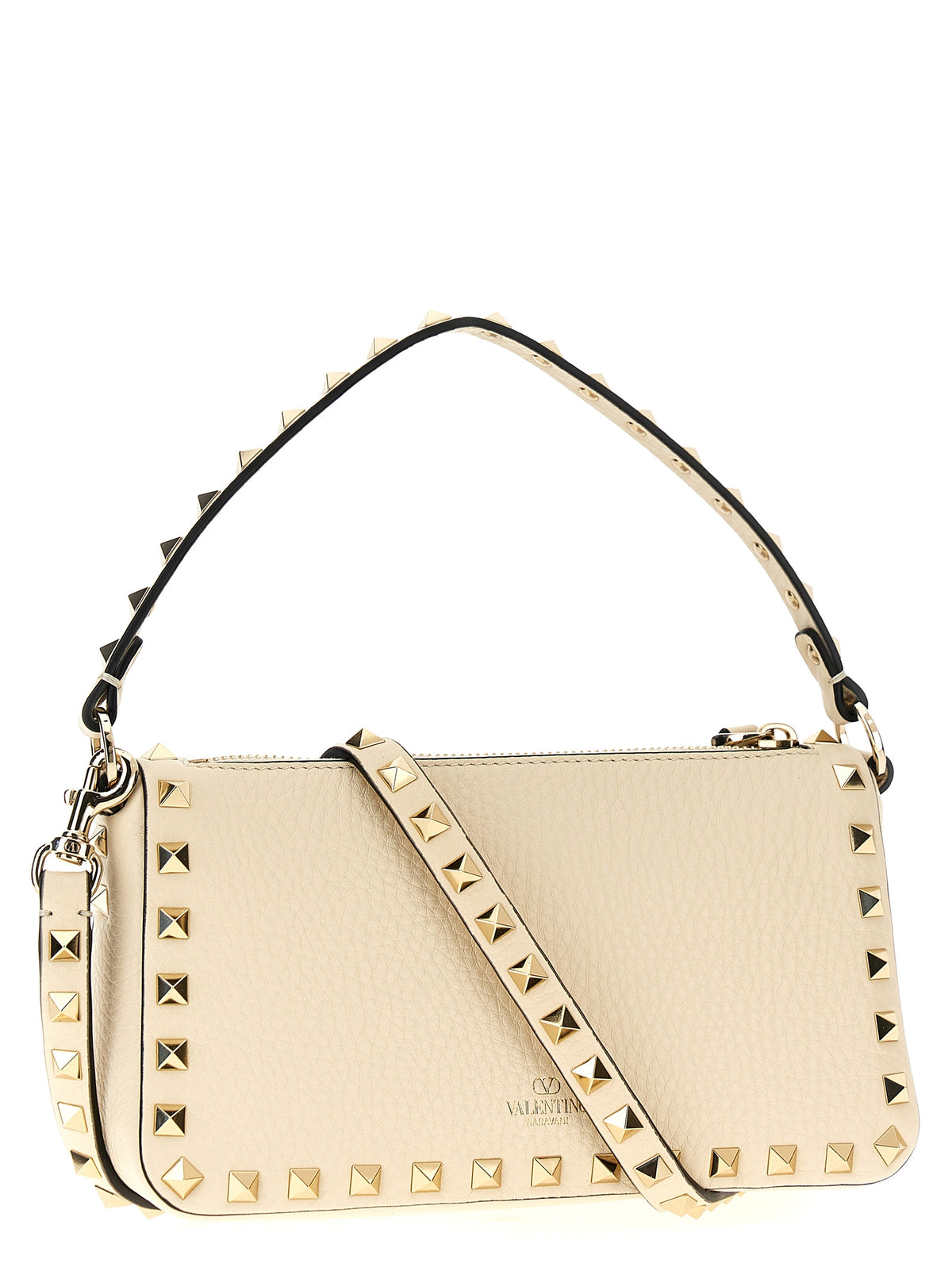 Valentino Garavani White Calfskin Shoulder Bag
