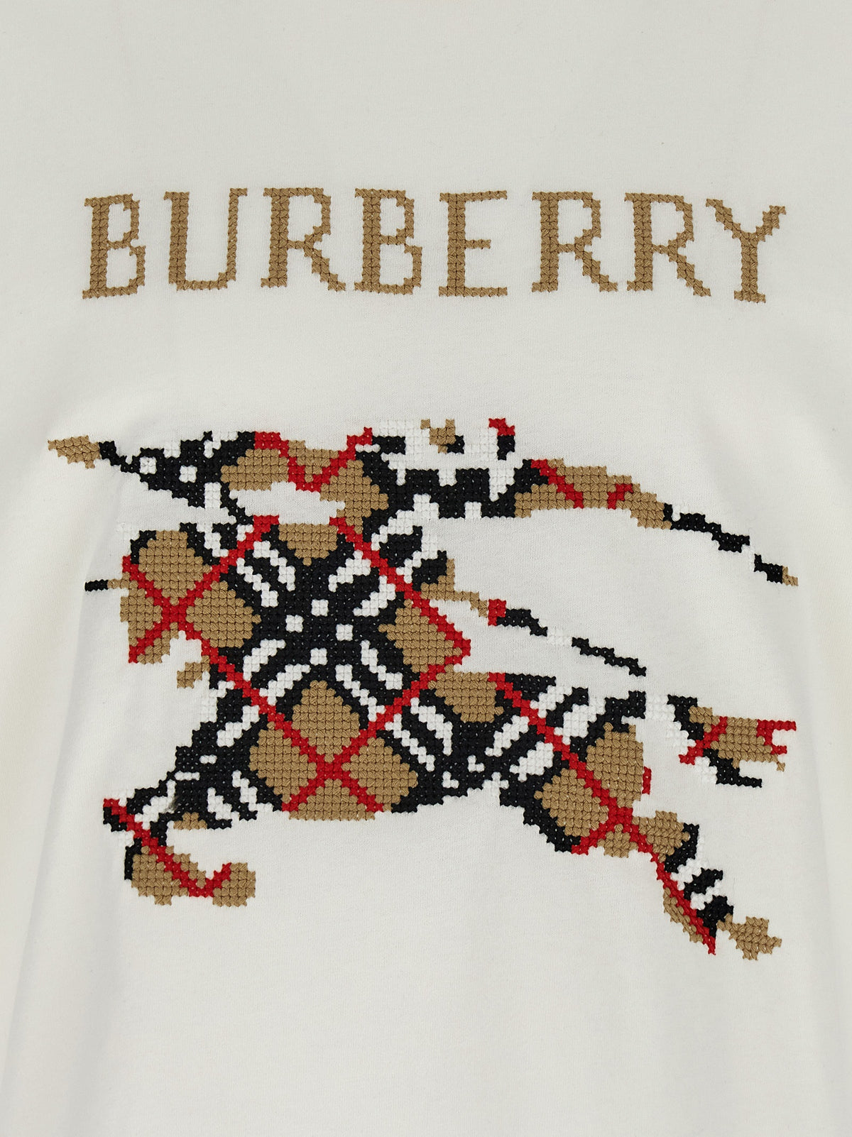 Burberry White Cotton T-Shirt