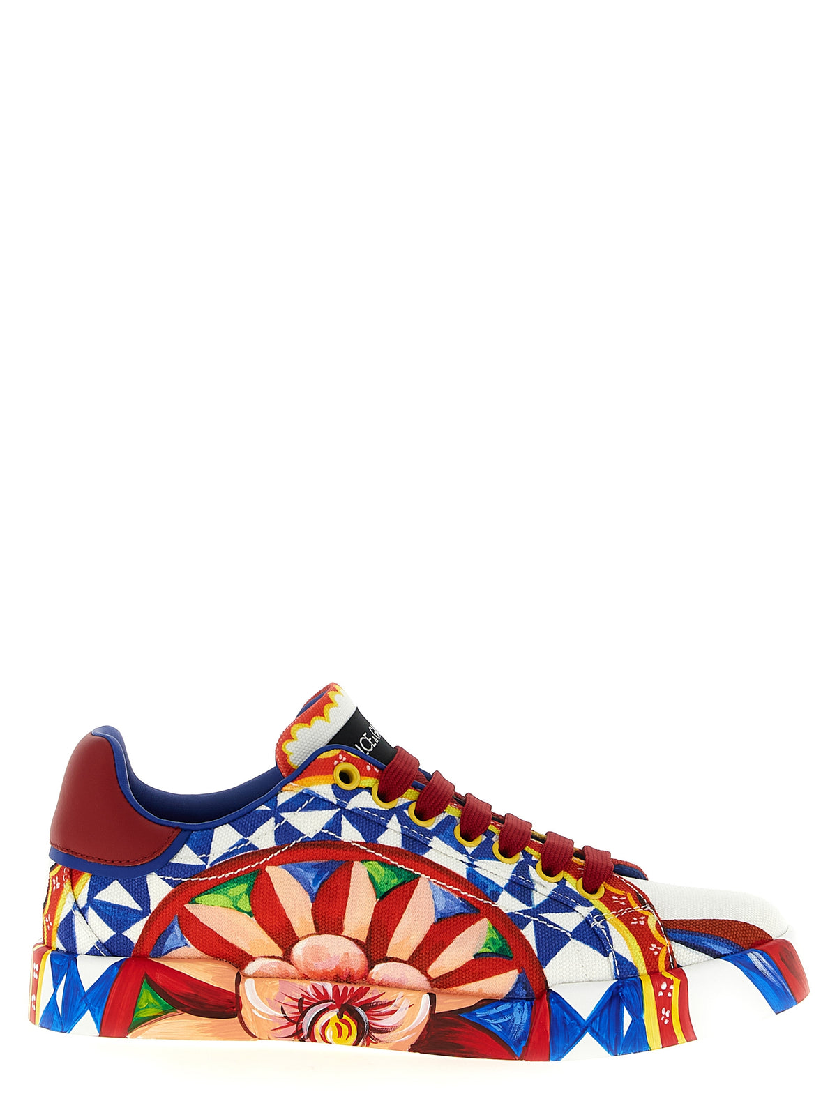 Dolce & Gabbana Multicolor Cotton Low Top Sneakers