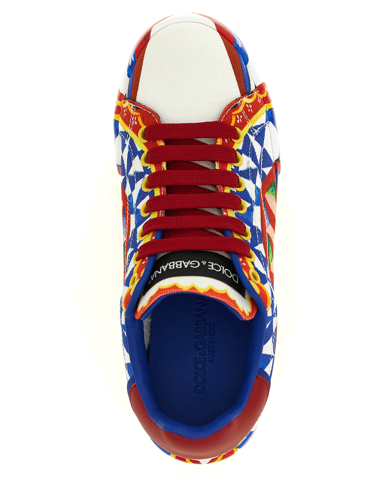 Dolce & Gabbana Multicolor Cotton Low Top Sneakers