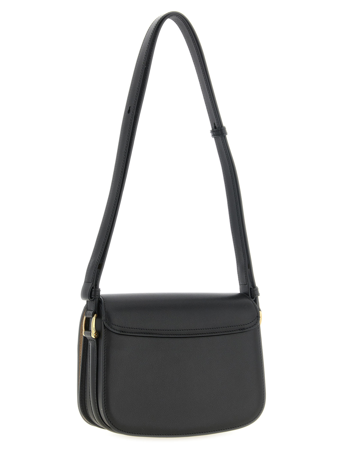 Ami Paris Black Cowhide Crossbody Bag