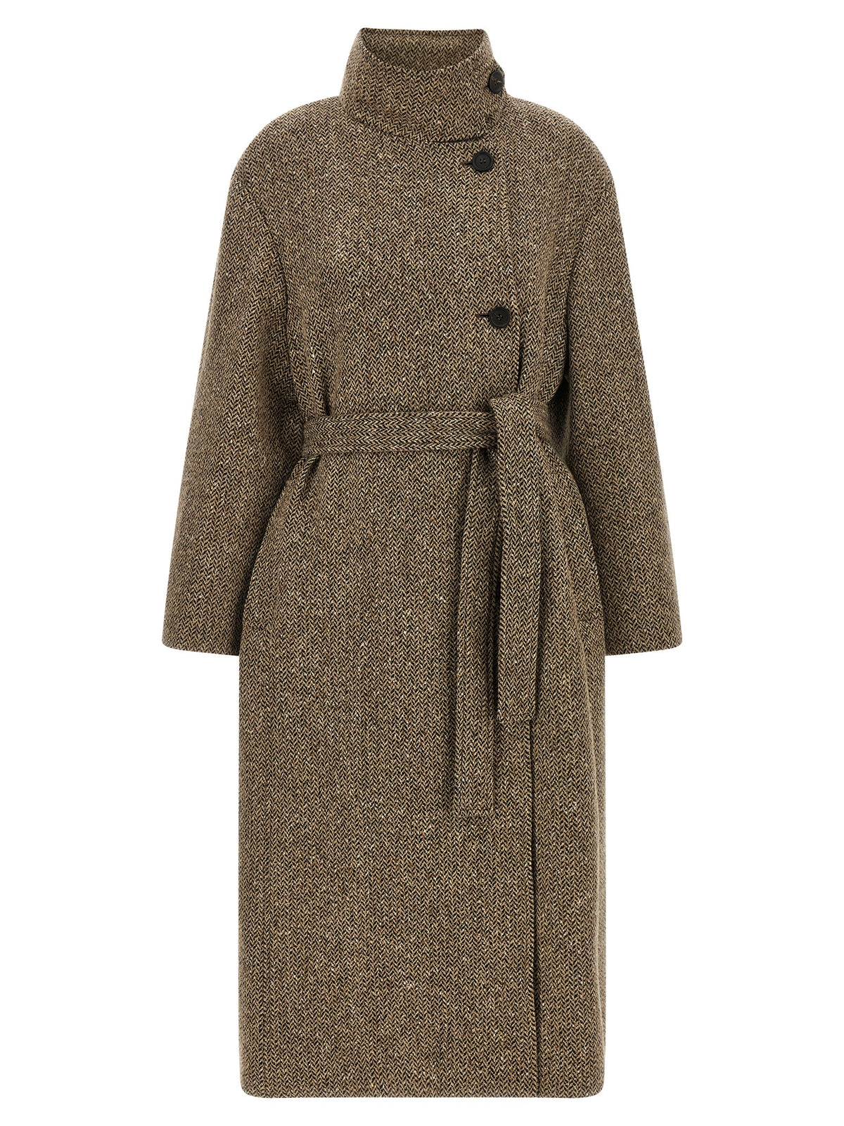 Brunello Cucinelli Brown Virgin Wool Coat