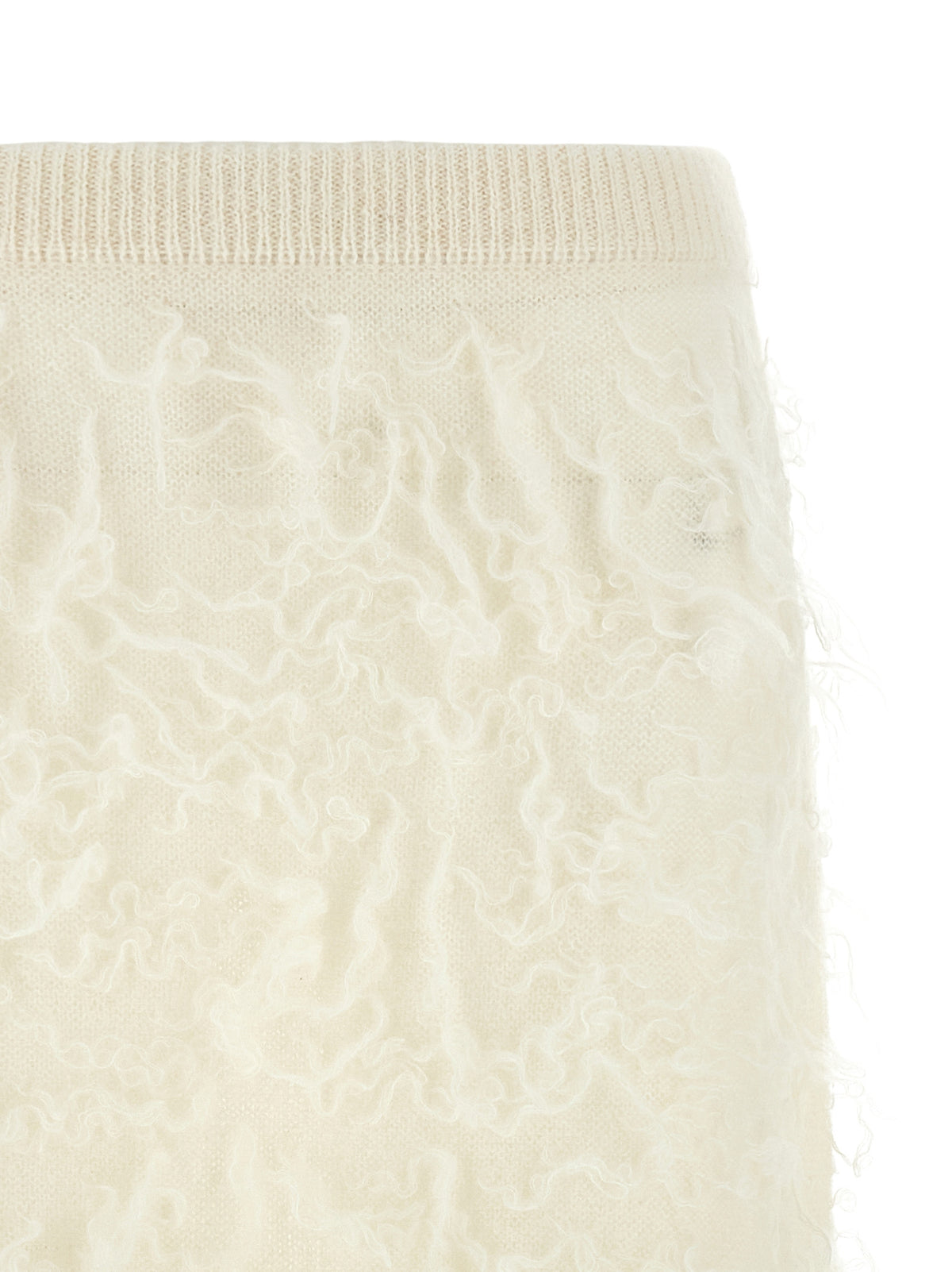 Fabiana Filippi White Fabric Midi Skirt