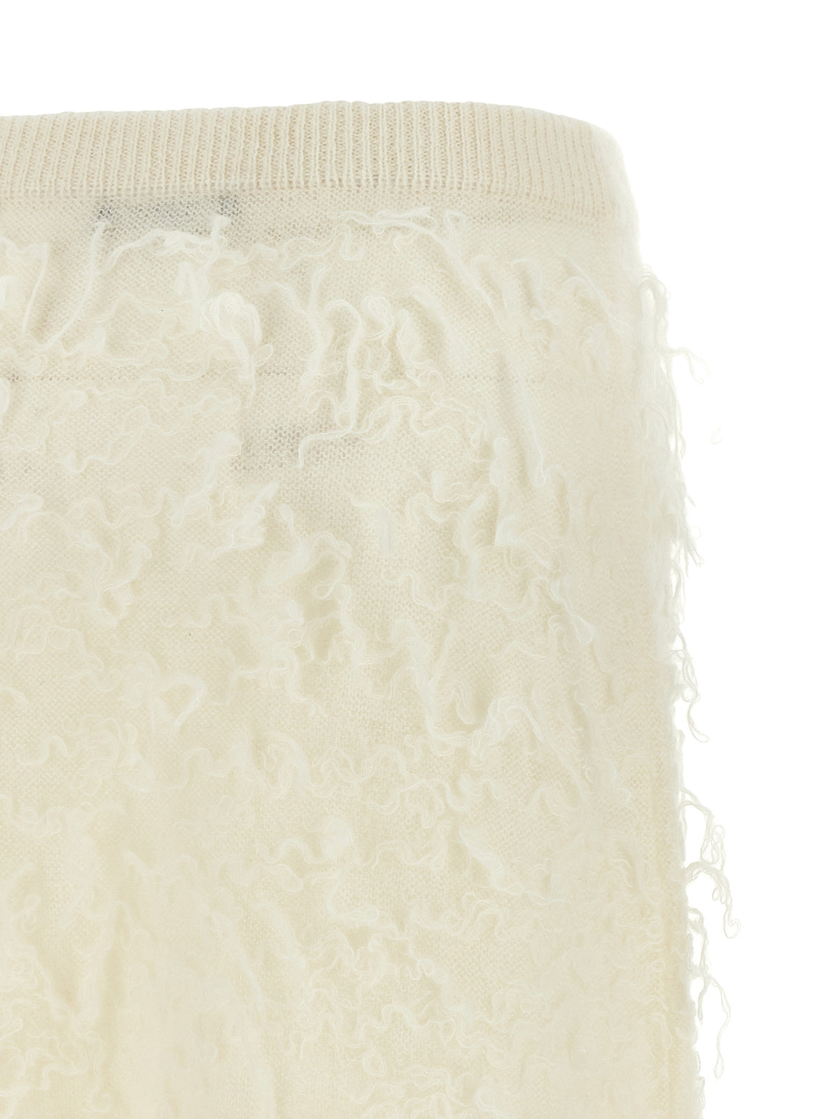 Fabiana Filippi White Fabric Midi Skirt