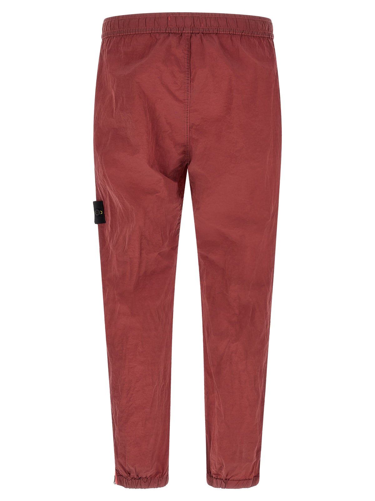 Stone Island Red Polyamide Joggers (Workout Pants)