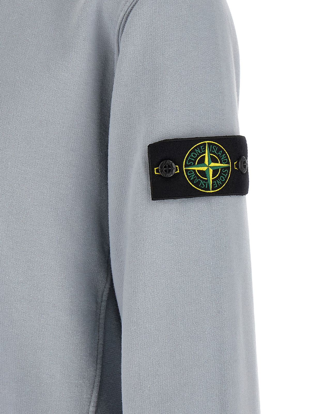 Stone Island Gray Cotton Sweatshirt