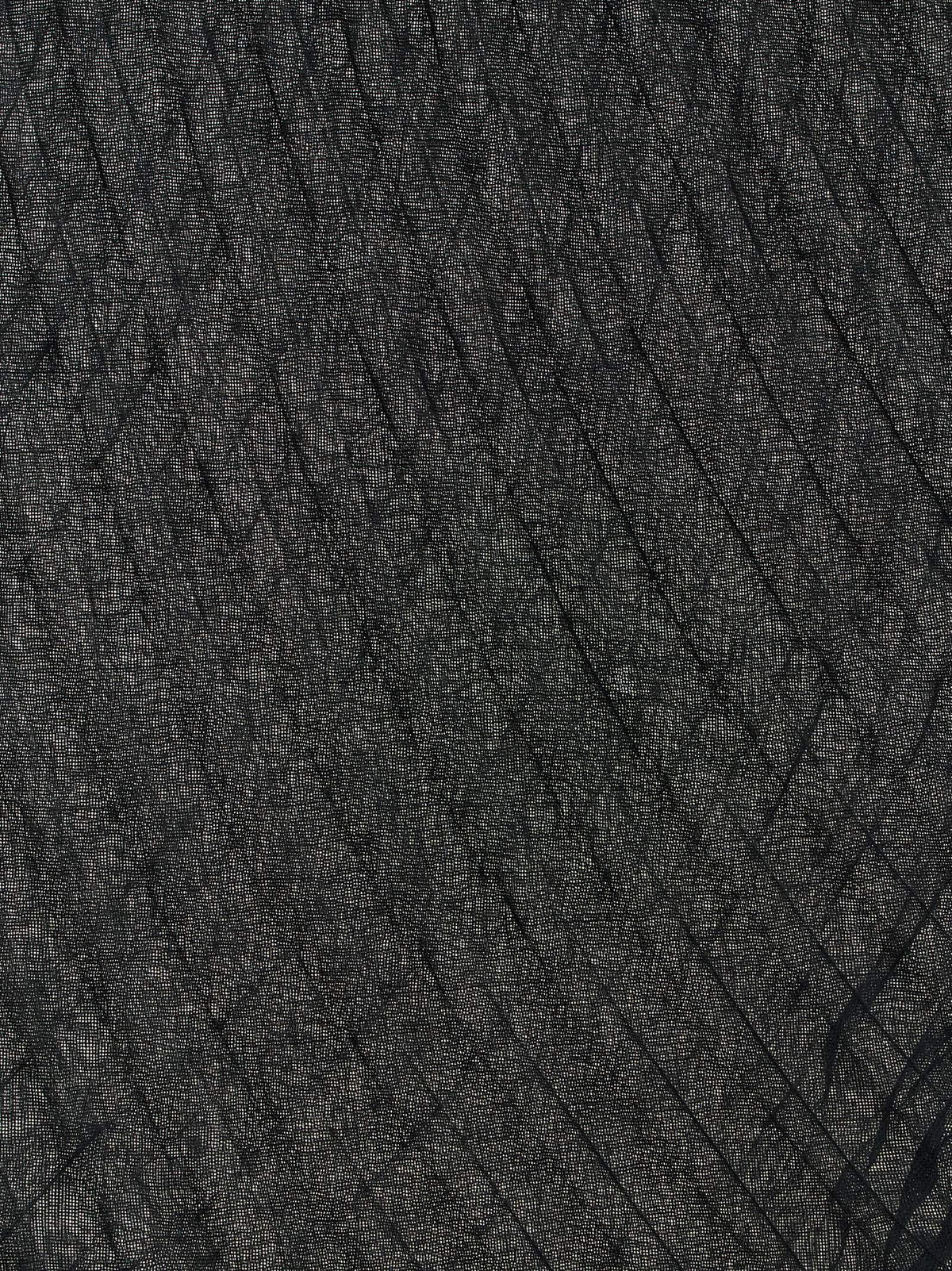 Issey Miyake Black Polyester Scarf