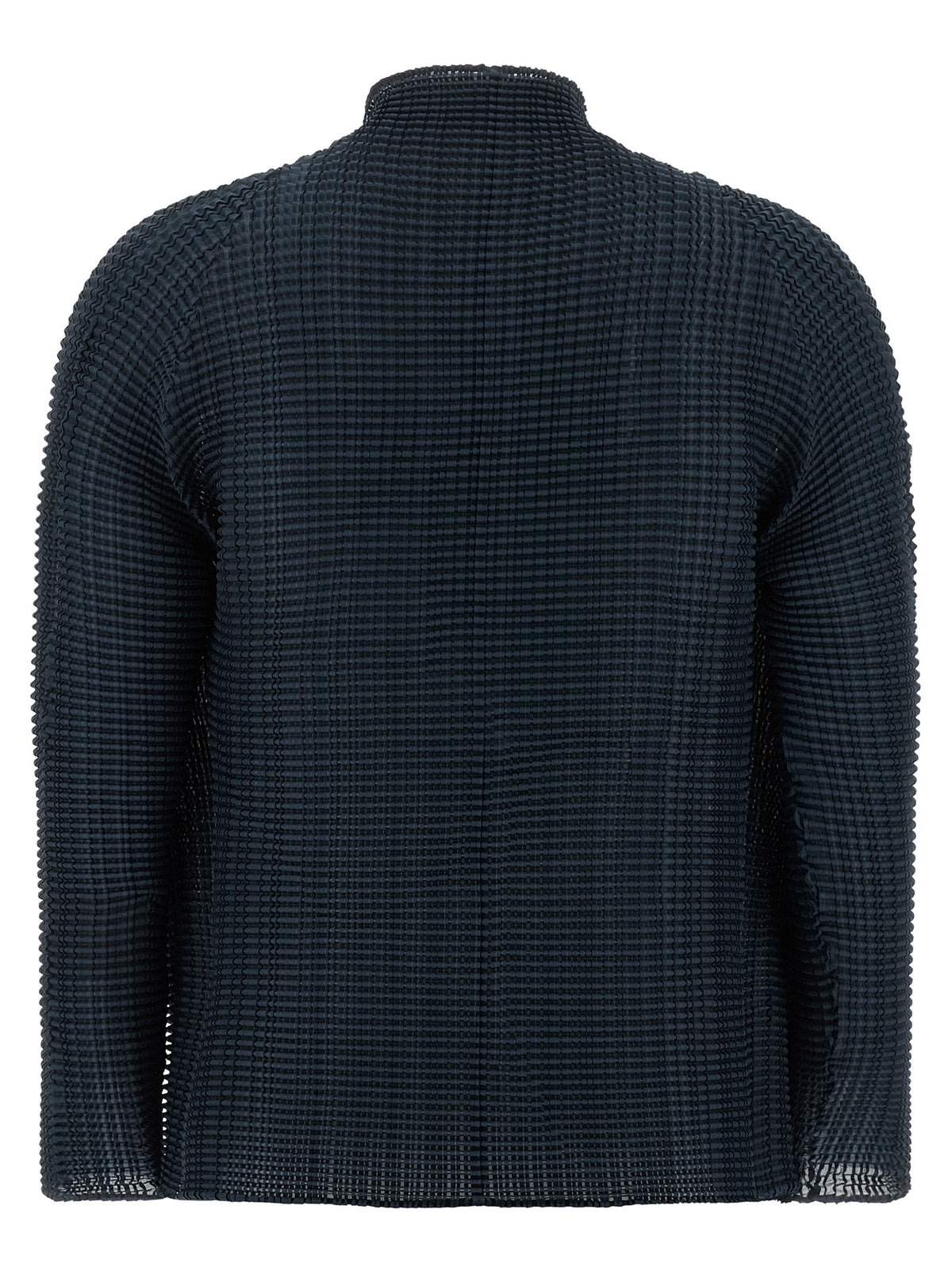 Issey Miyake Blue Polyester Cardigan