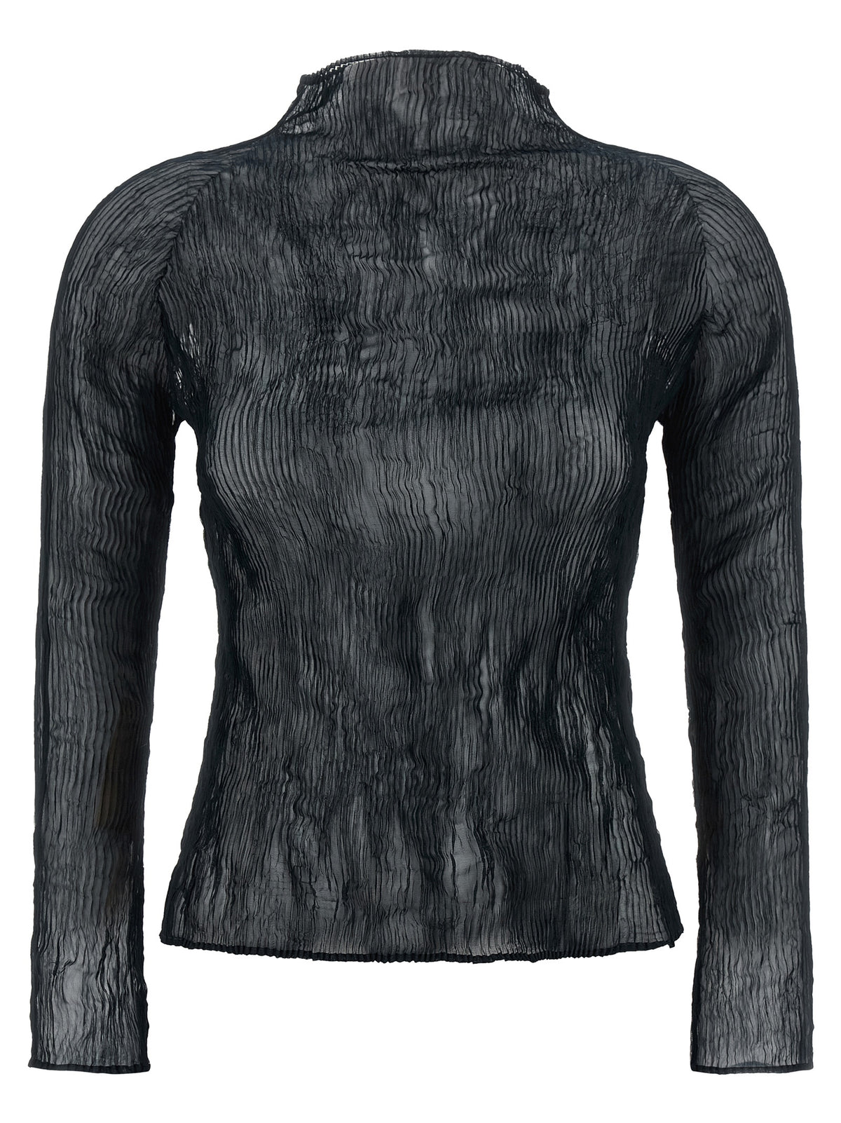 Issey Miyake Black Polyester Cardigan