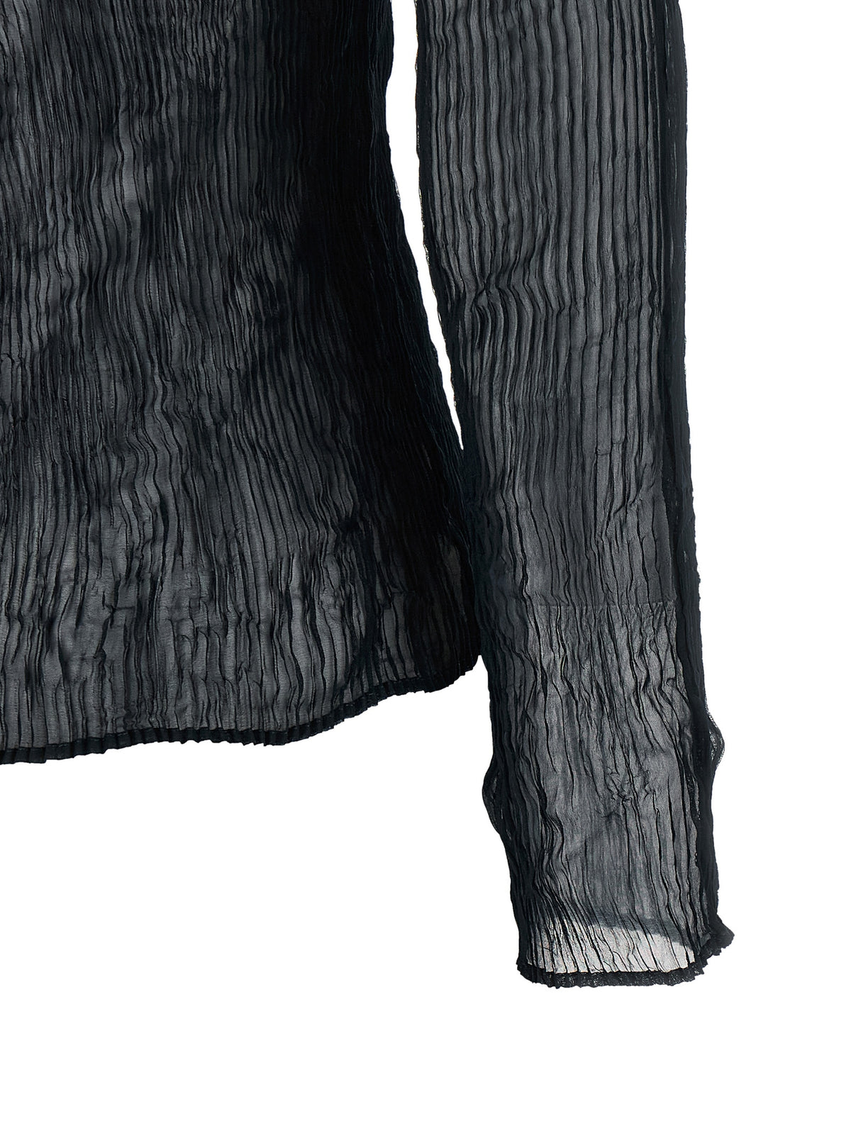 Issey Miyake Black Polyester Cardigan