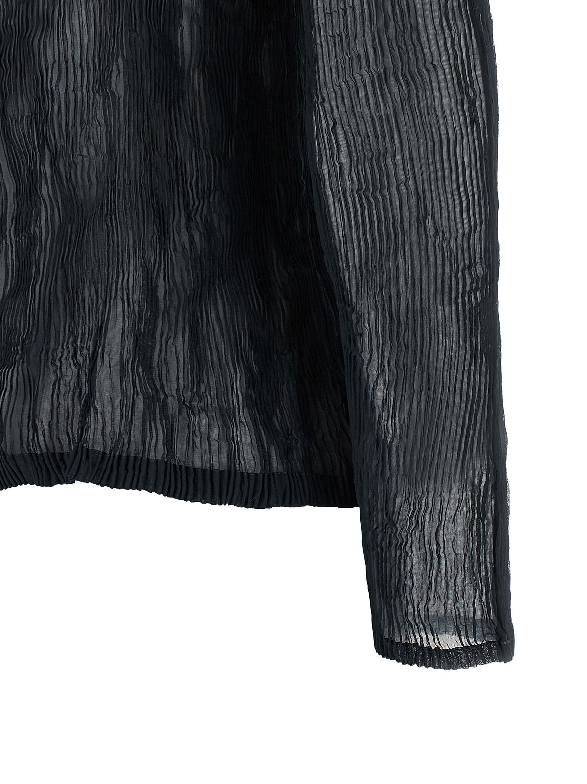 Issey Miyake Black Polyester Cardigan