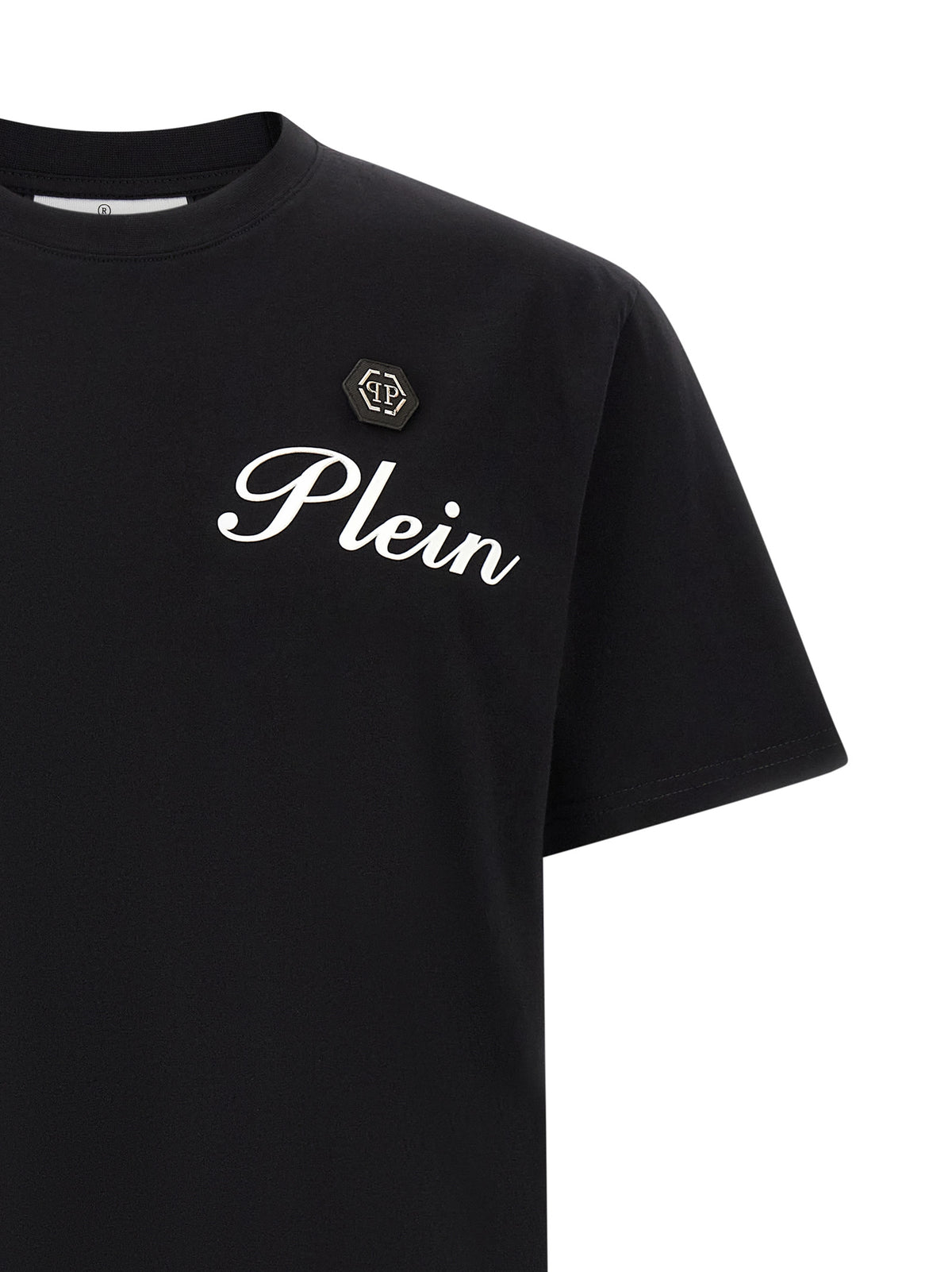 Philipp Plein Black Cotton T-Shirt