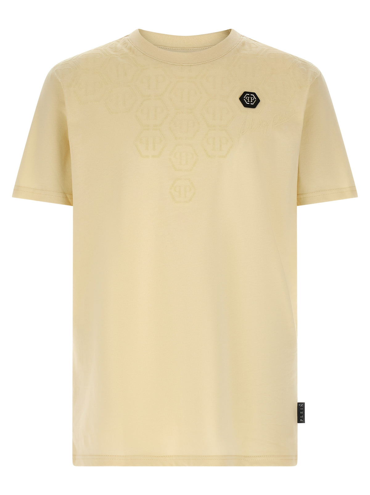 Philipp Plein Beige Cotton T-Shirt