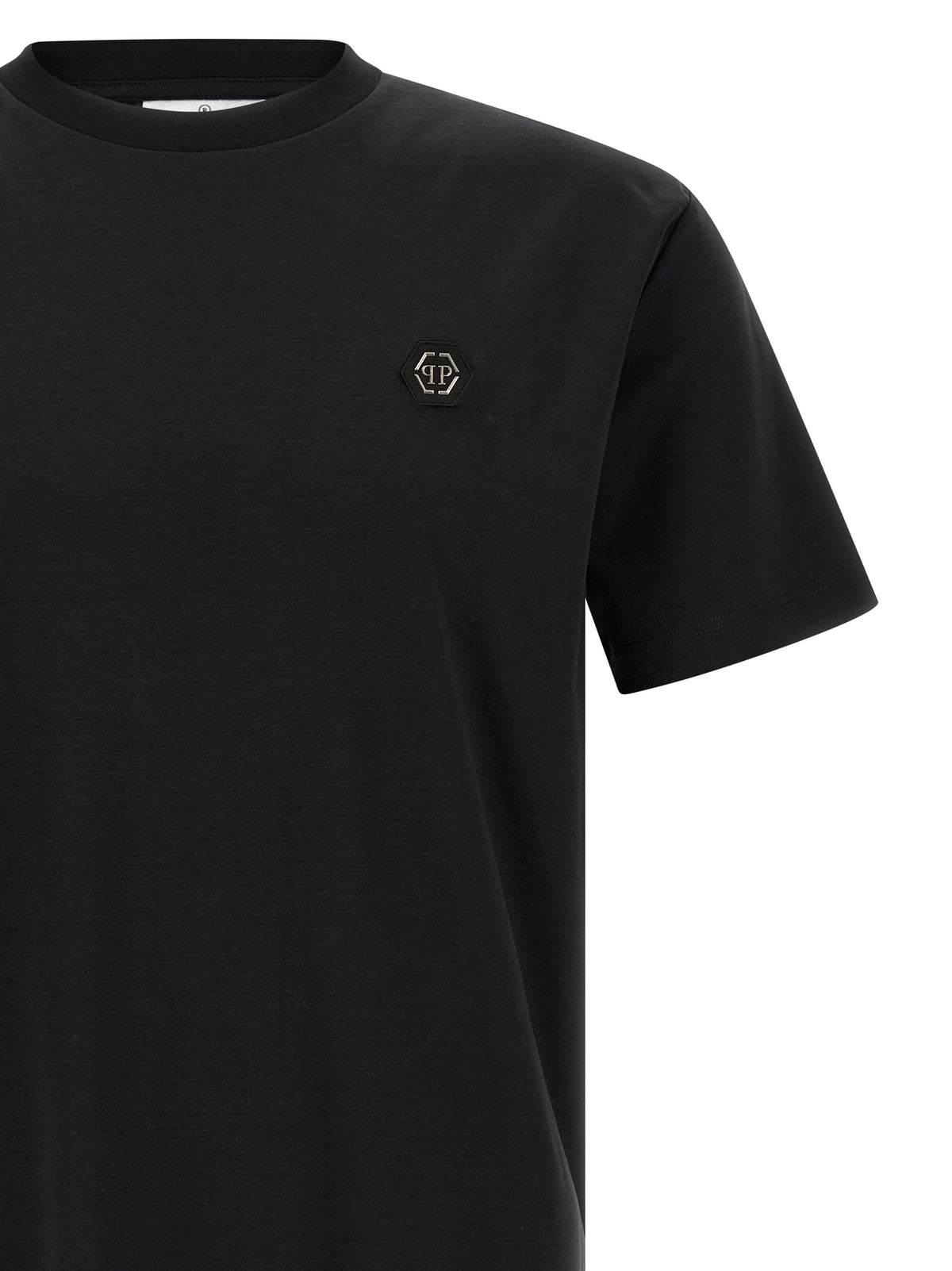 Philipp Plein Black Cotton T-Shirt