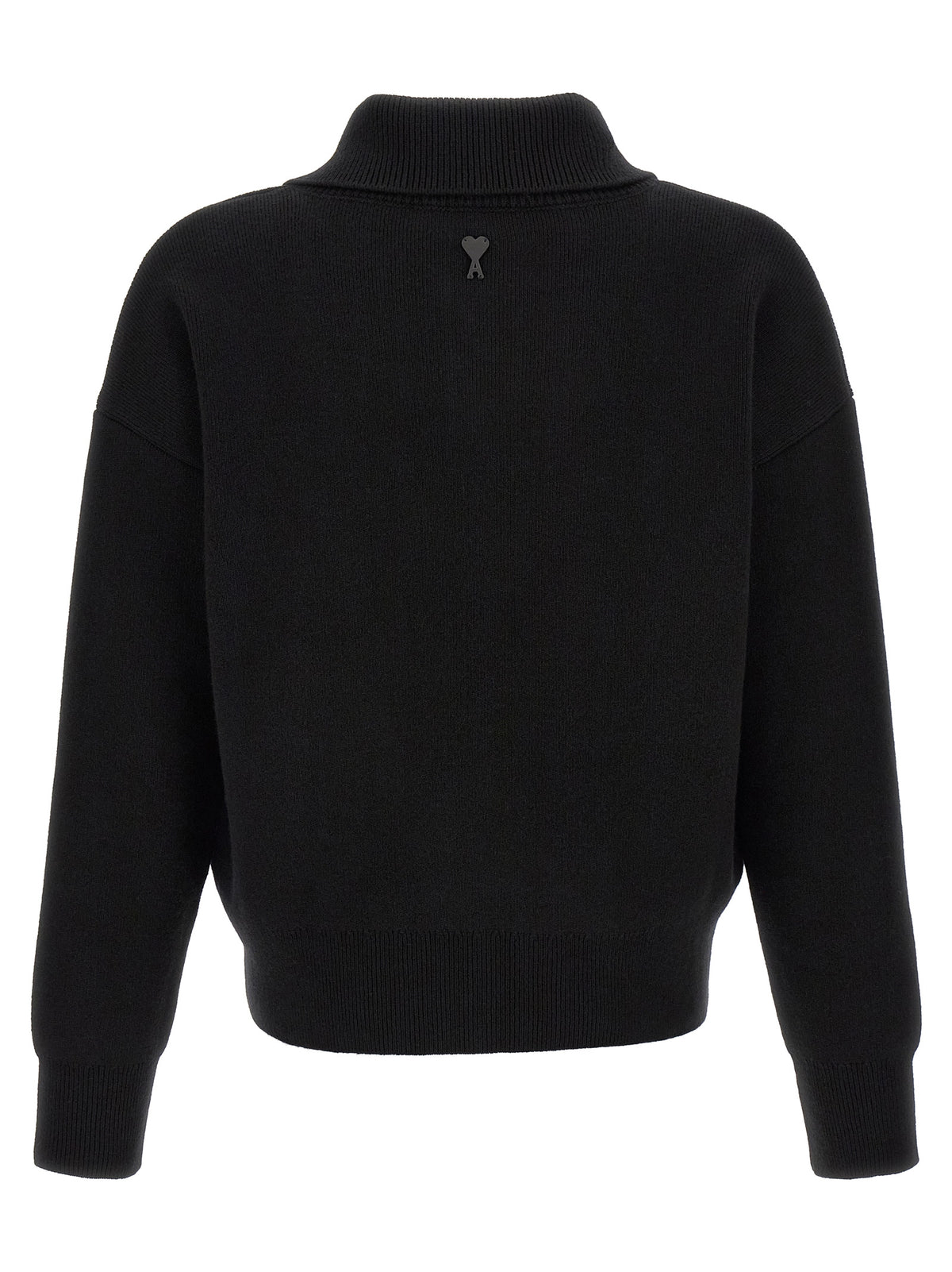 Ami Paris Black Wool Cardigan