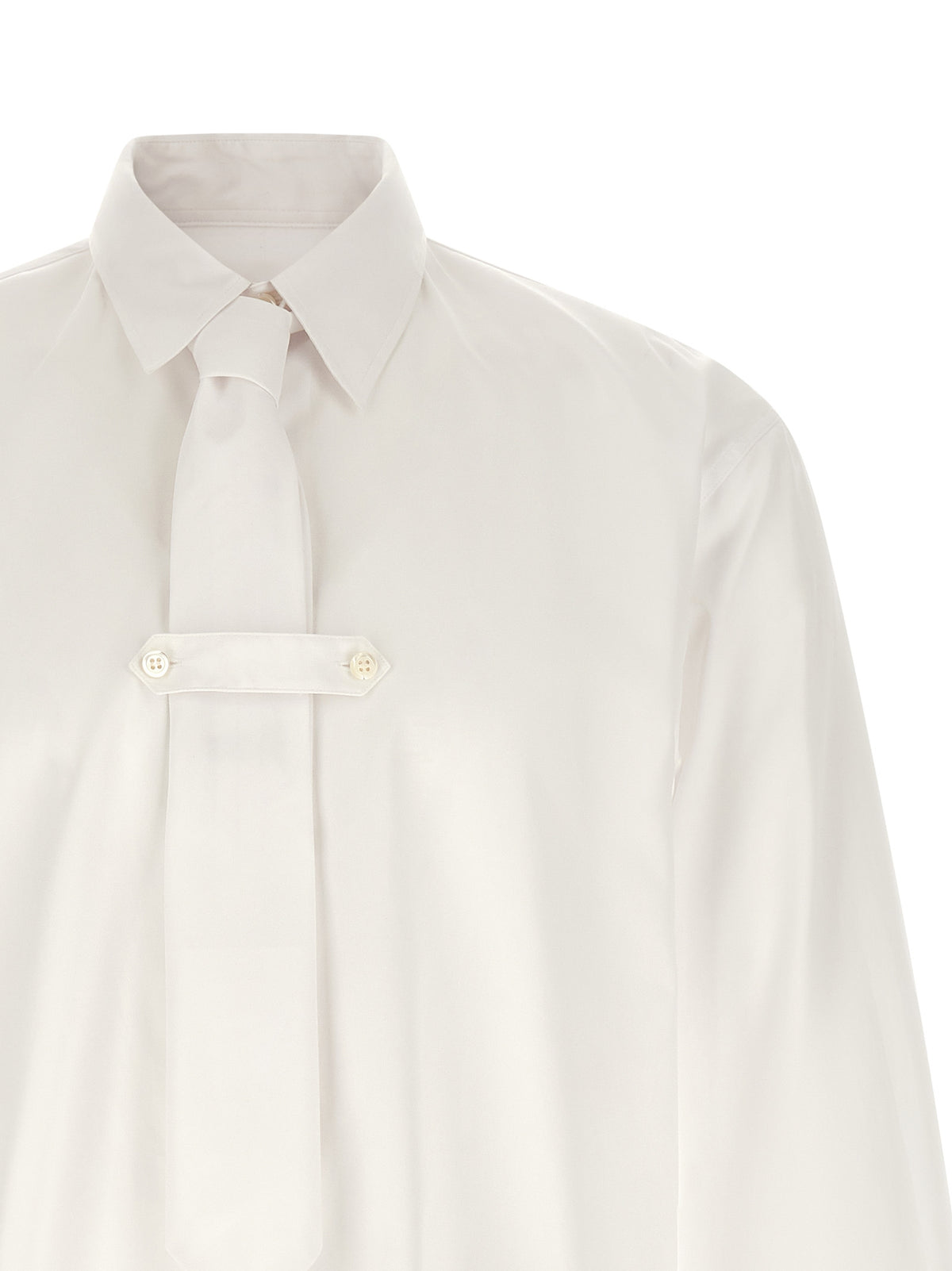 Dries Van Noten White Cotton Blouse