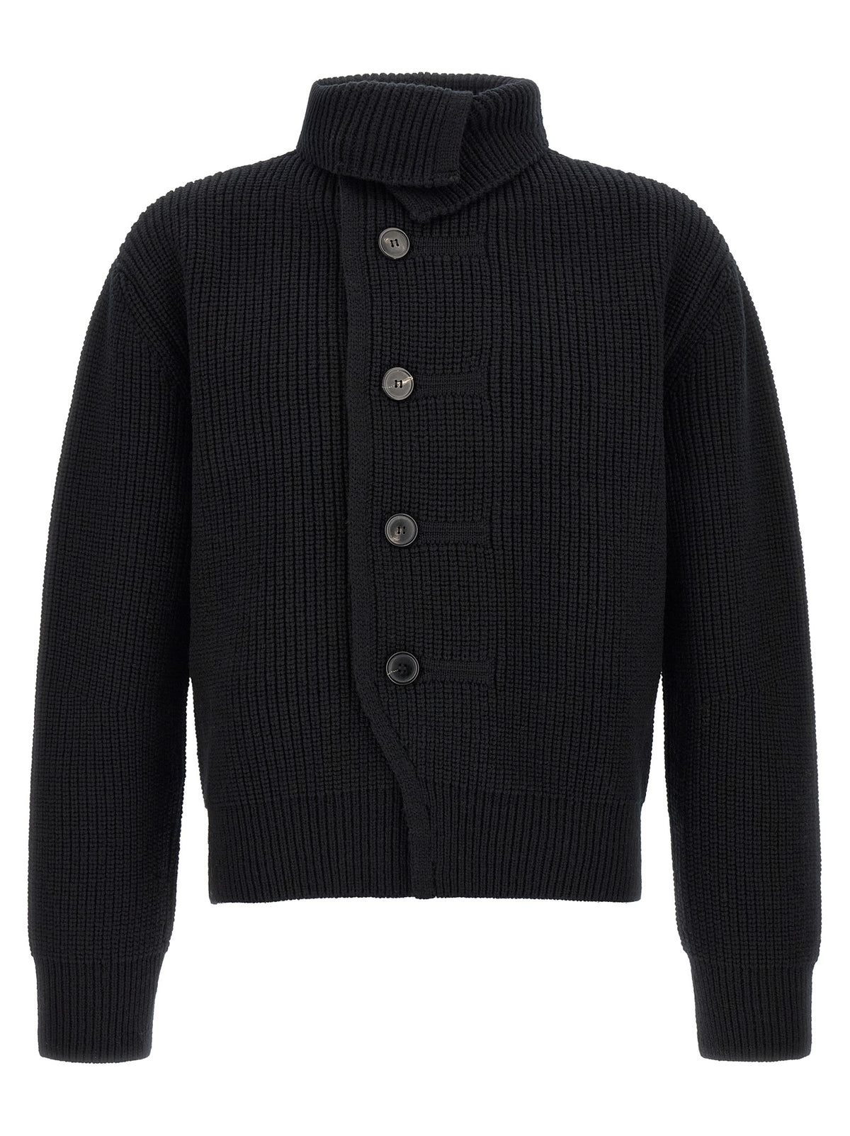 Dries Van Noten Blue Wool Cardigan