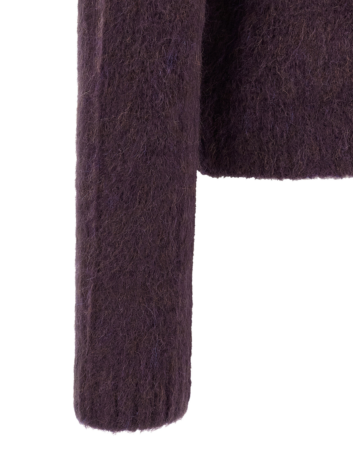 Dries Van Noten Purple Wool Cardigan