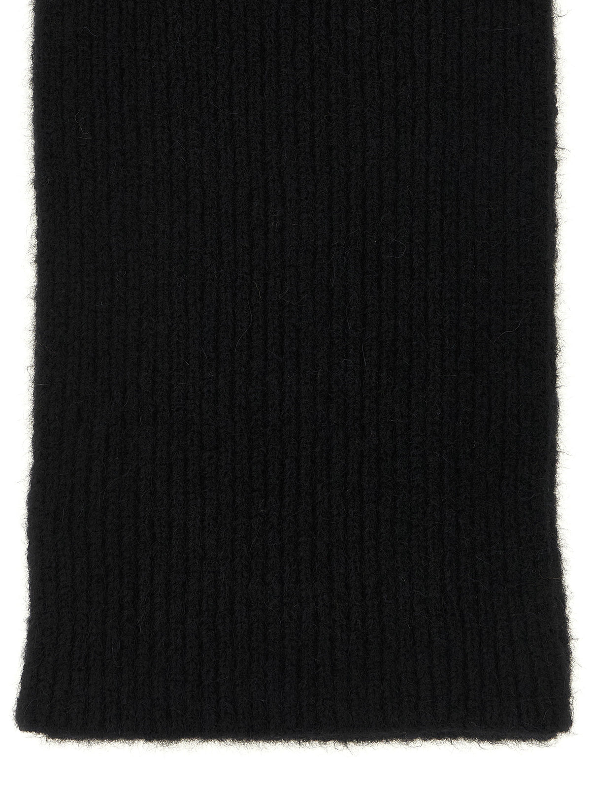 Dries Van Noten Black Wool Foulard