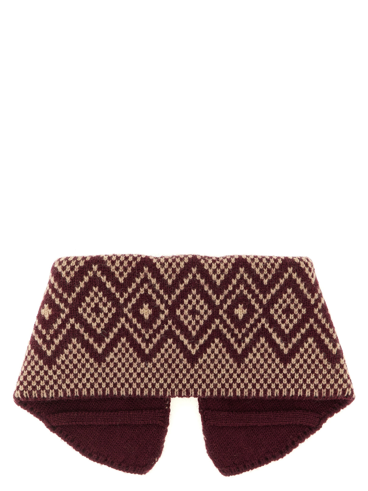 Dries Van Noten Bordeaux Wool Foulard