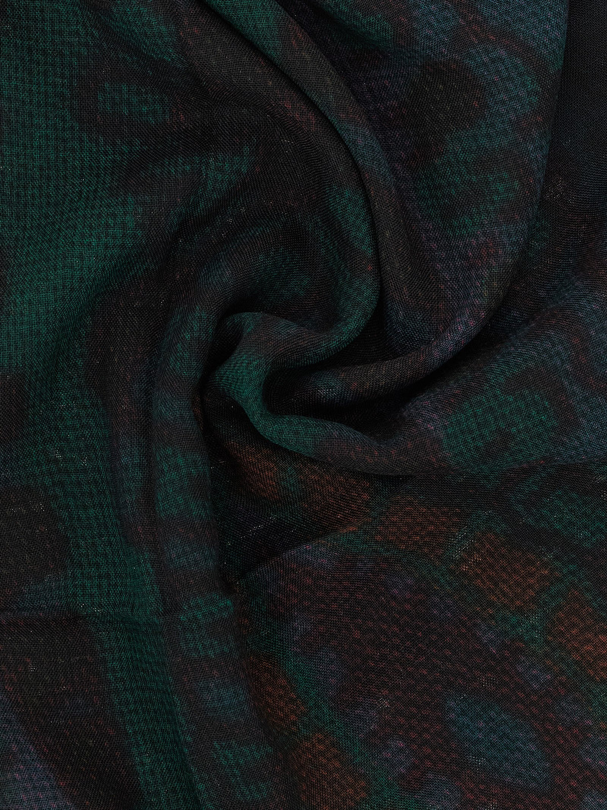Dries Van Noten Bicolor Wool Foulard