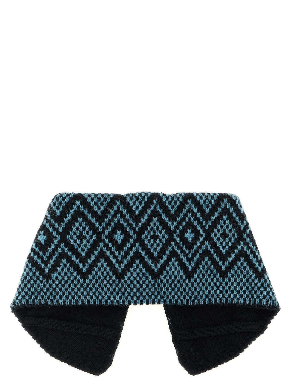 Dries Van Noten Blue Wool Foulard