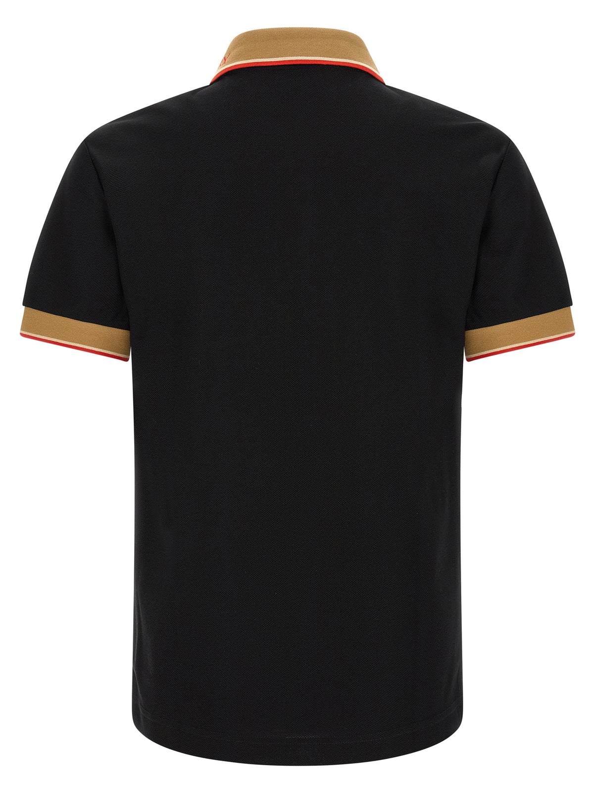Burberry Black Cotton Polo Shirt