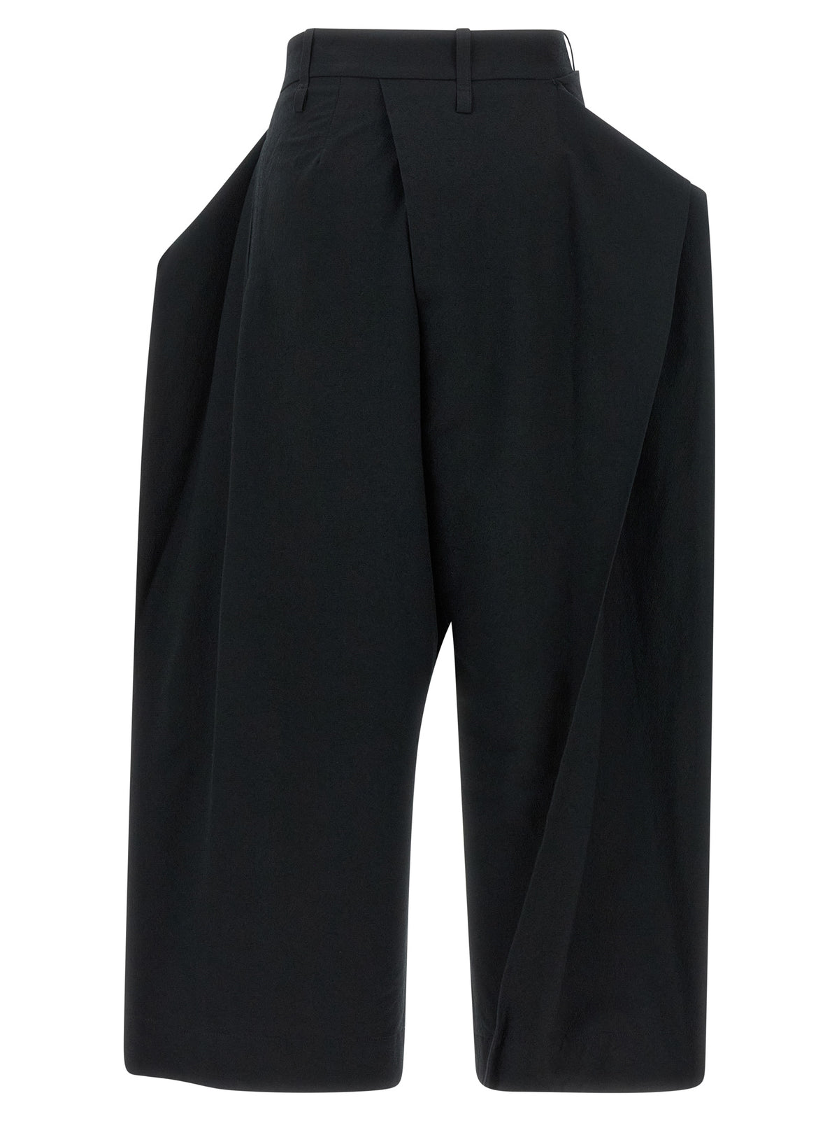 Issey Miyake Black Polyester Casual Pants