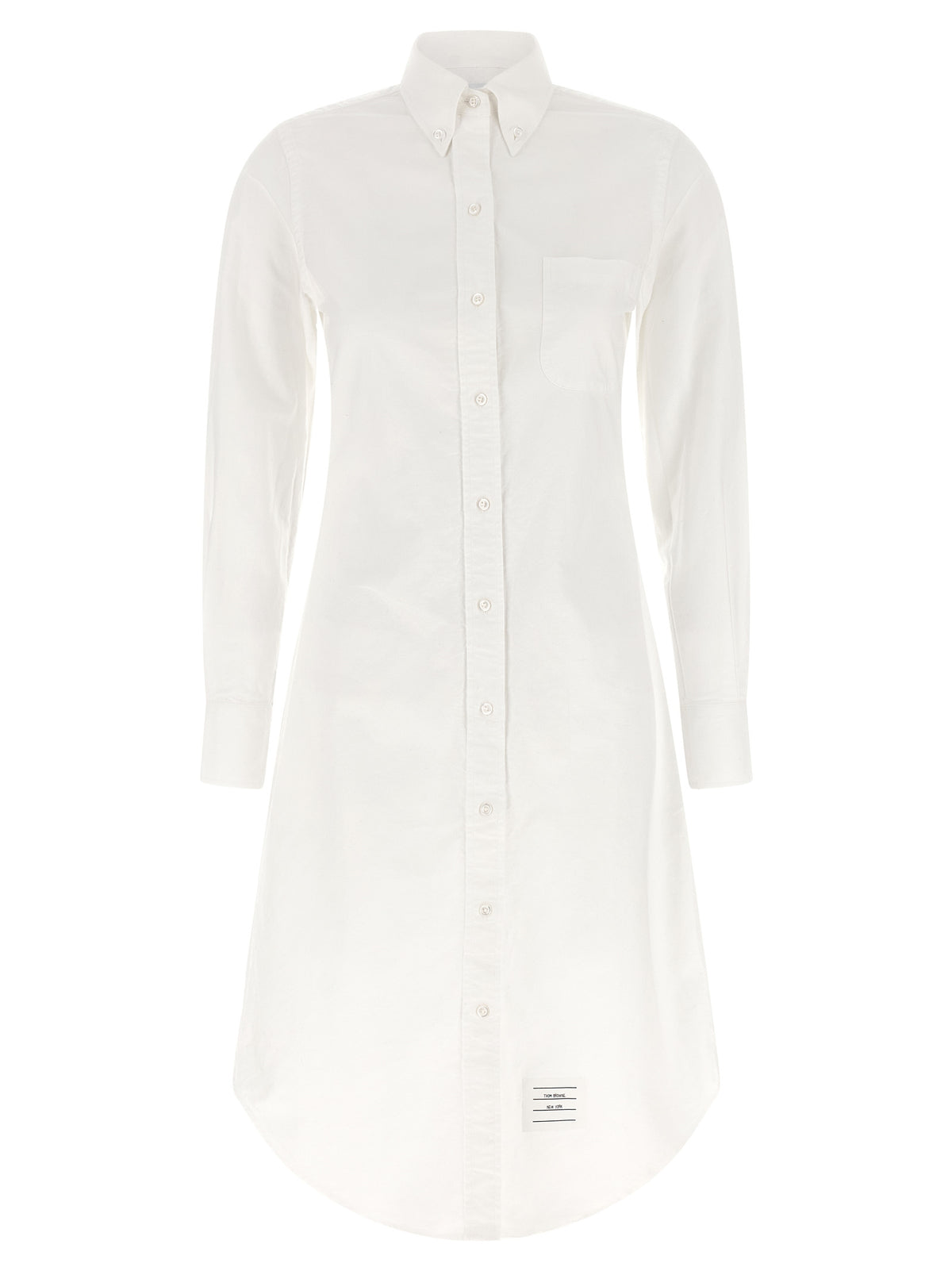 Thom Browne White Cotton Midi Skirt