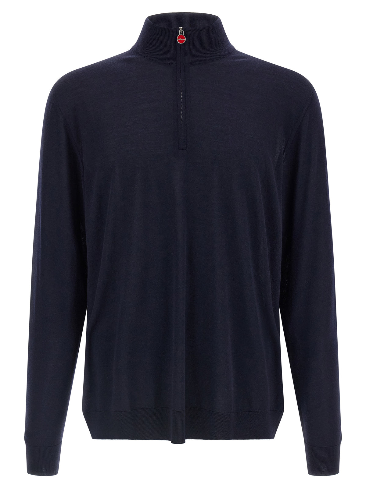 Kiton Blue Wool Cardigan