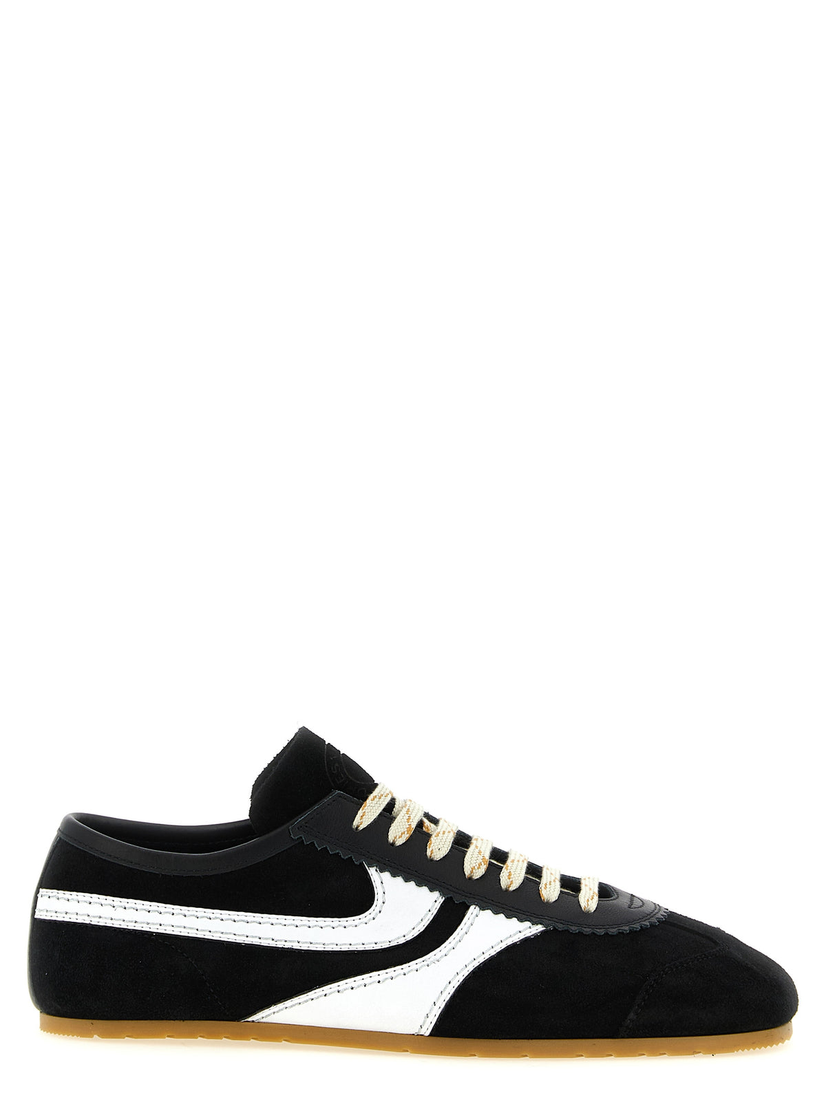 Dries Van Noten Bicolor Calfskin Athletic Sneakers