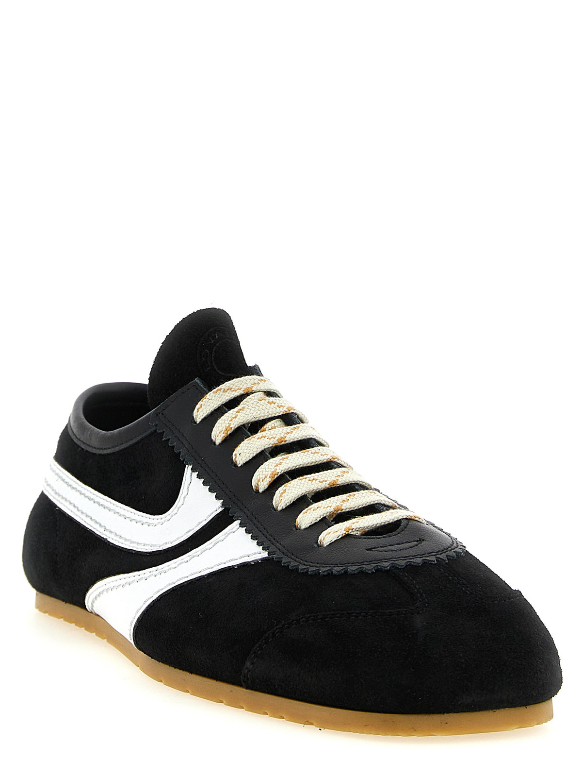 Dries Van Noten Bicolor Calfskin Athletic Sneakers