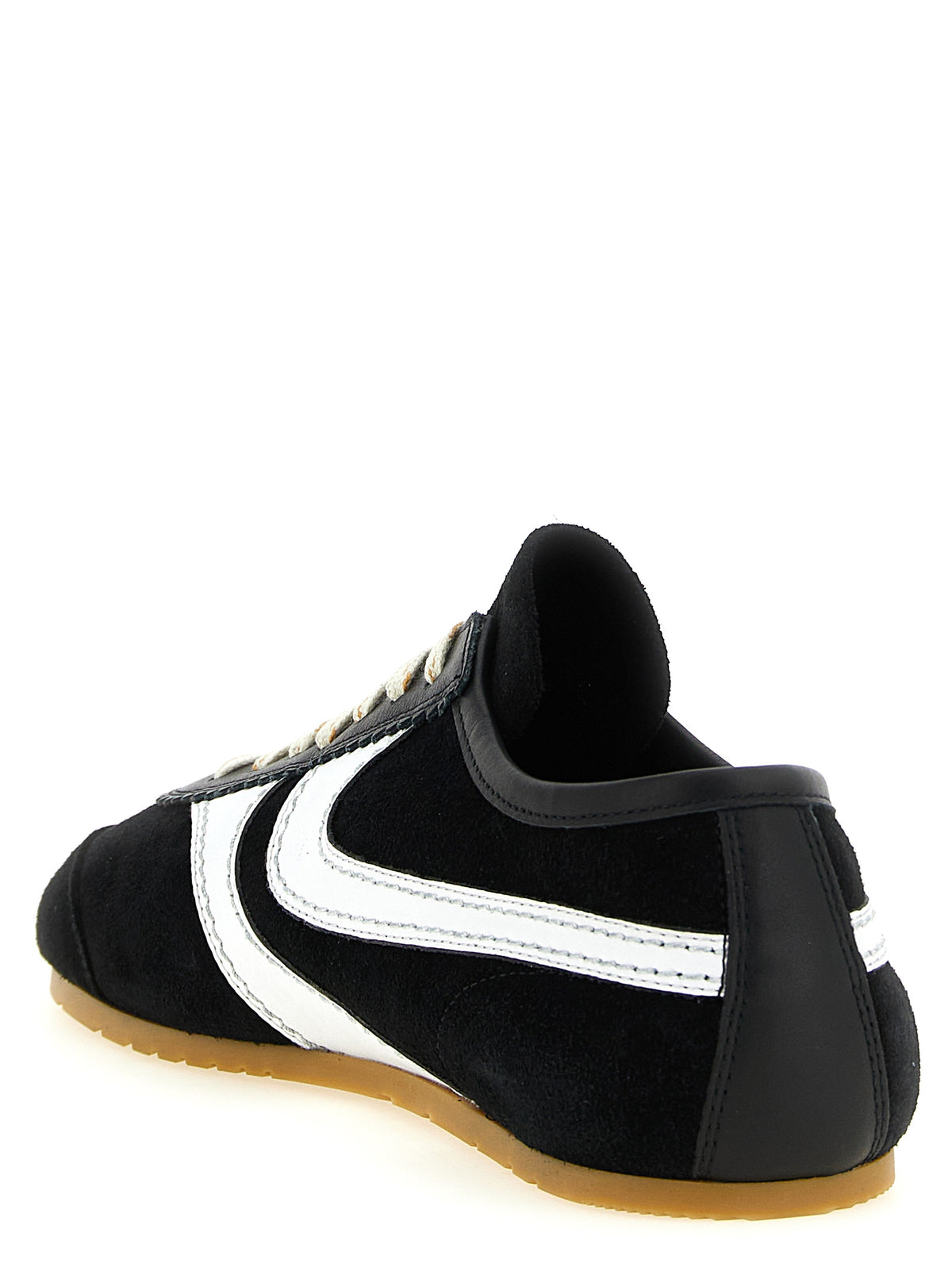 Dries Van Noten Bicolor Calfskin Athletic Sneakers