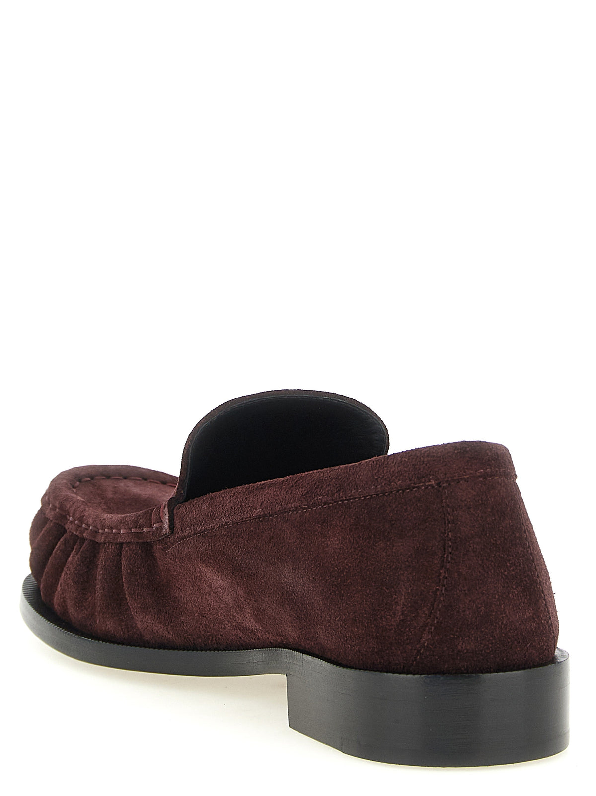 Dries Van Noten Bordeaux Calfskin Slip-On Loafers