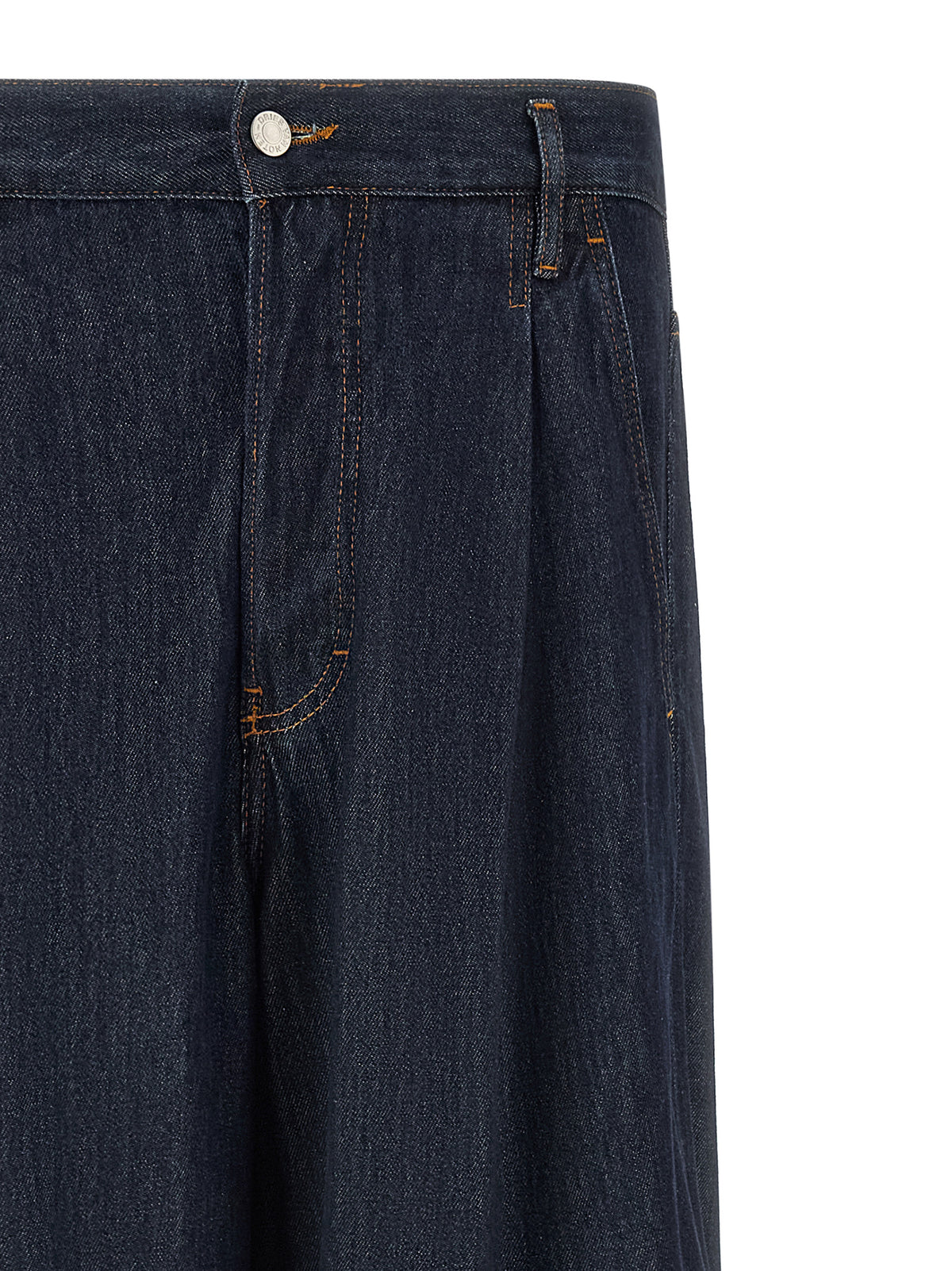 Dries Van Noten Blue Cotton Jeans Denim
