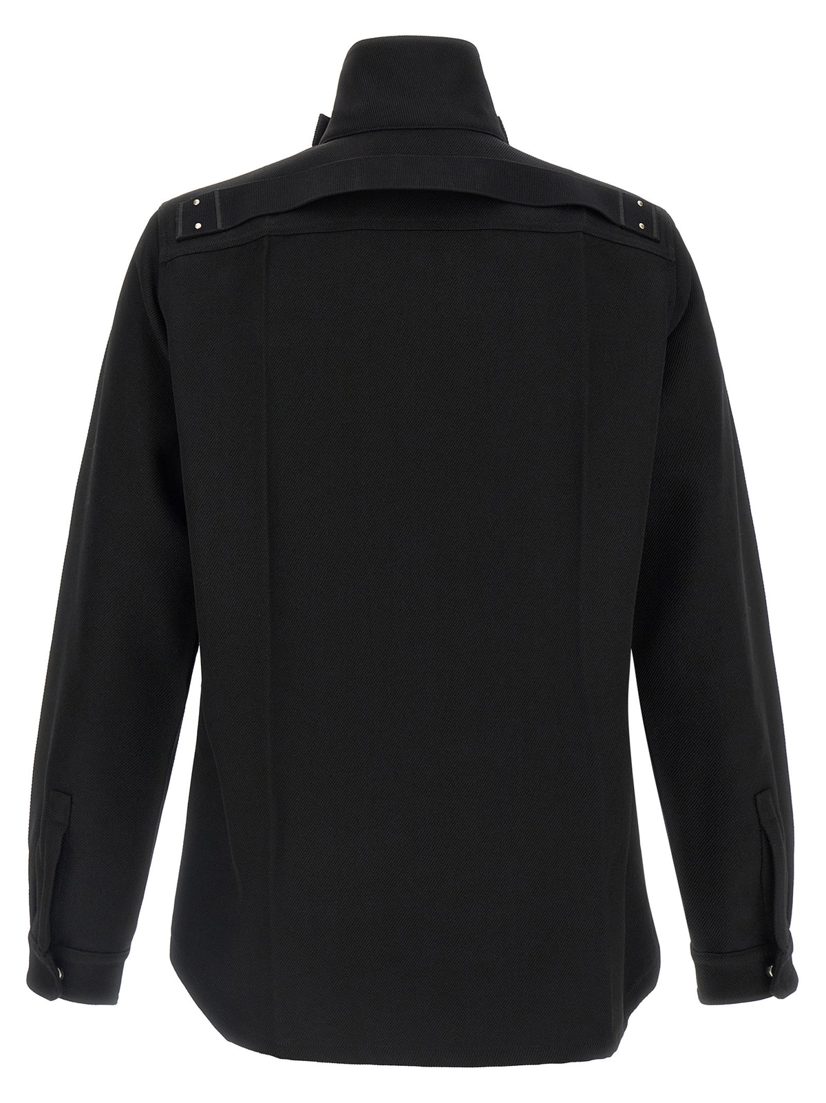 Rick Owens Black Cotton Full-Length Jacket