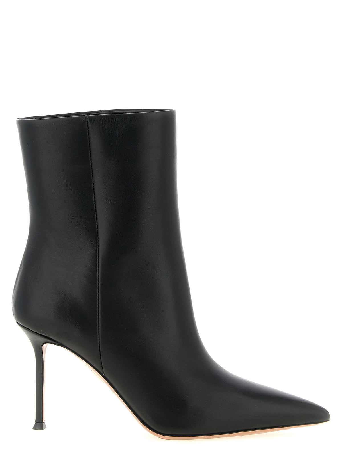 Aquazzura Black Calfskin Ankle Boots