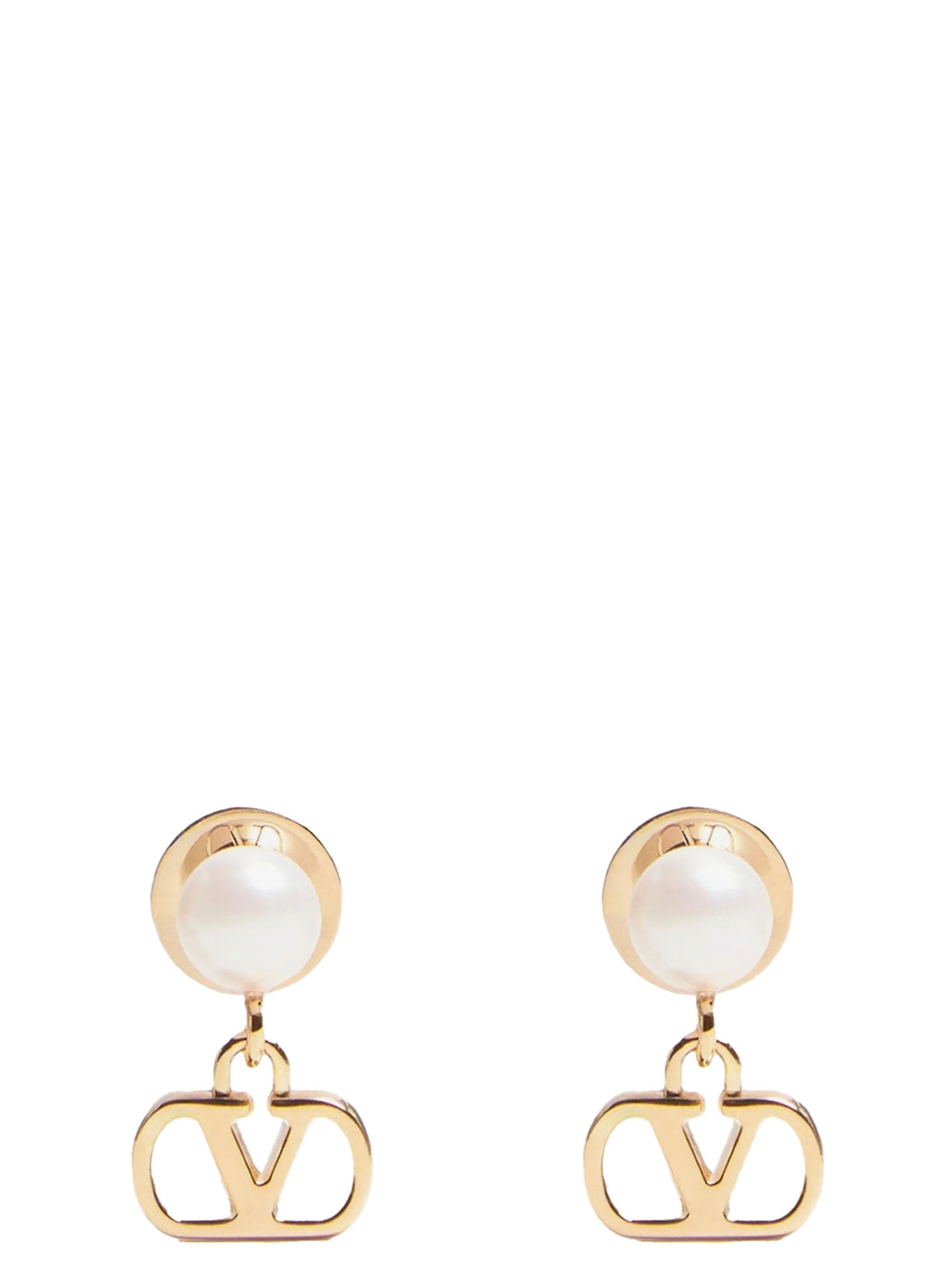 Valentino Garavani Gold Brass Earrings