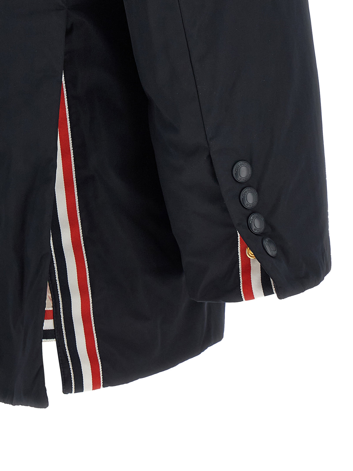 Thom Browne Blue Polyester Biker Jacket