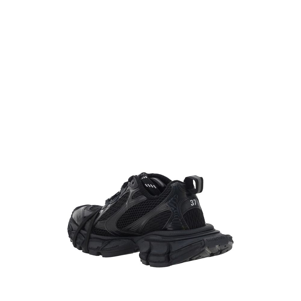 Balenciaga Black Polyurethane Chunky Sneakers