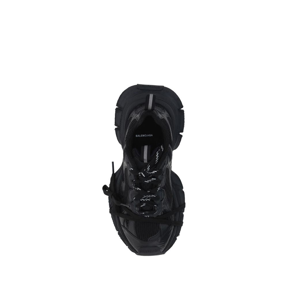 Balenciaga Black Polyurethane Chunky Sneakers